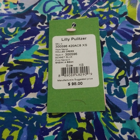 🌴 Lilly Pulitzer XS Hollee Dress in Sneak a Beak - Picture 4 of 6